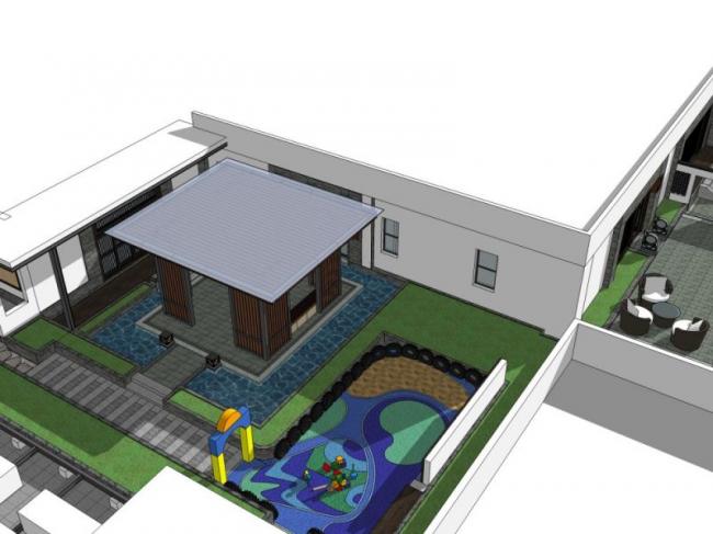 Sketchup景观模型|屋顶花园,现代风格 Sketchup景观模型|屋顶花园,现代风格
