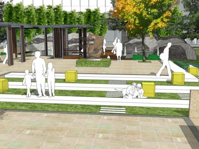 Sketchup景观模型|住宅小区景观,现代风格 Sketchup景观模型|住宅小区景观,现代风格