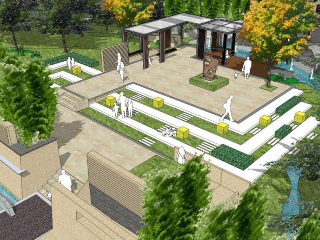 Sketchup景观模型|住宅小区景观,现代风格 Sketchup景观模型|住宅小区景观,现代风格