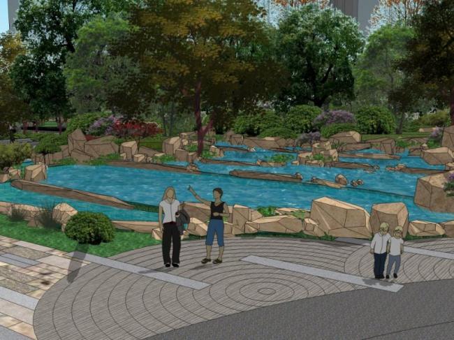 Sketchup景观模型|住宅小区景观,现代风格 Sketchup景观模型|住宅小区景观,现代风格