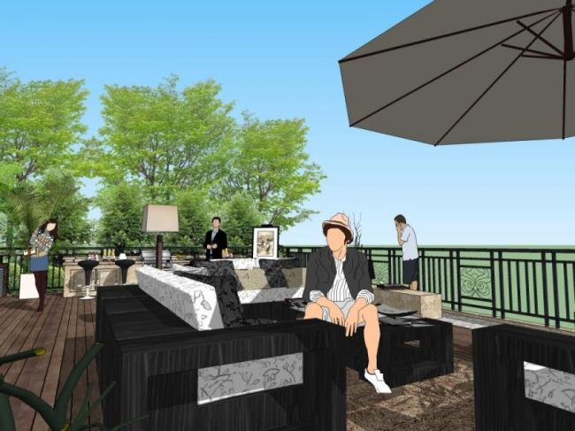Sketchup景观模型|屋顶花园景观,现代风格 Sketchup景观模型|屋顶花园景观,现代风格
