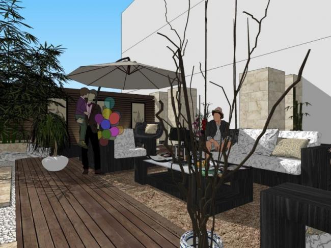 Sketchup景观模型|屋顶花园景观,现代风格 Sketchup景观模型|屋顶花园景观,现代风格