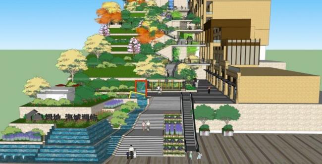 Sketchup景观模型|长廊景观,现代风格 Sketchup景观模型|长廊景观,现代风格