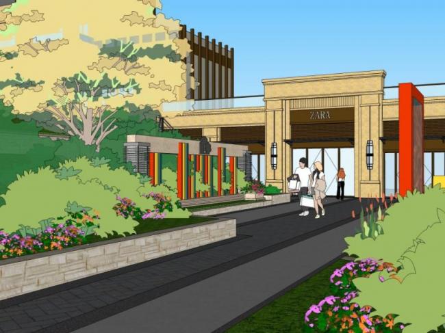 Sketchup景观模型|长廊景观,现代风格 Sketchup景观模型|长廊景观,现代风格