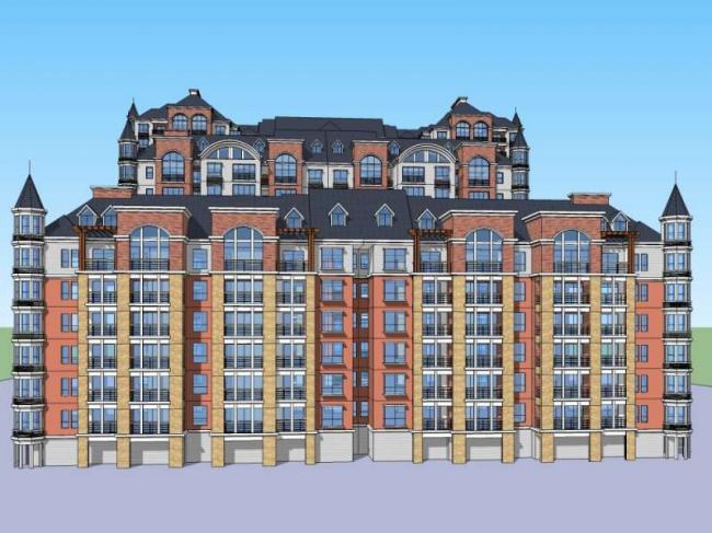 Sketchup住宅模型|高层住宅,古典风格 Sketchup住宅模型|高层住宅,古典风格