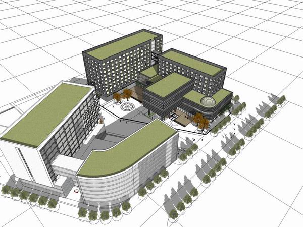 Sketchup酒店模型|高层酒店,现代风格 Sketchup酒店模型|高层酒店,现代风格