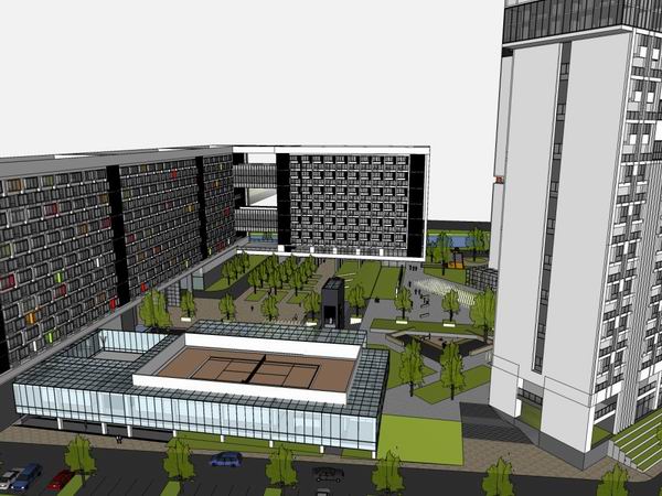 Sketchup酒店模型|高层酒店,现代风格 Sketchup酒店模型|高层酒店,现代风格