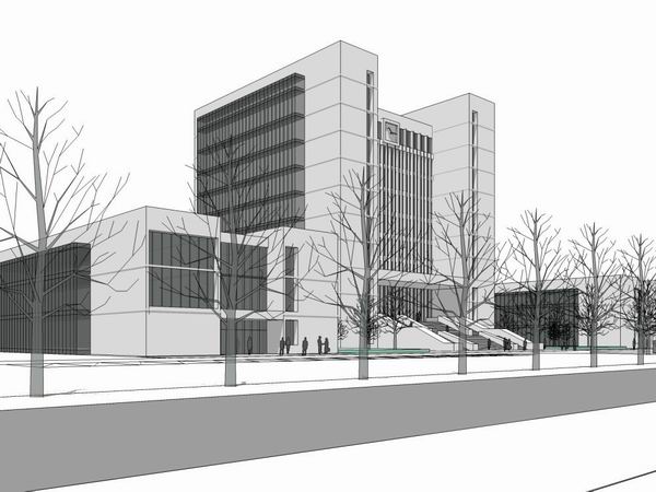 Sketchup办公模型|高层办公楼,现代风格 Sketchup办公模型|高层办公楼,现代风格