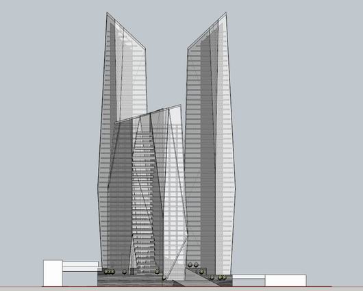 Sketchup办公模型|高层办公楼,现代风格 Sketchup办公模型|高层办公楼,现代风格