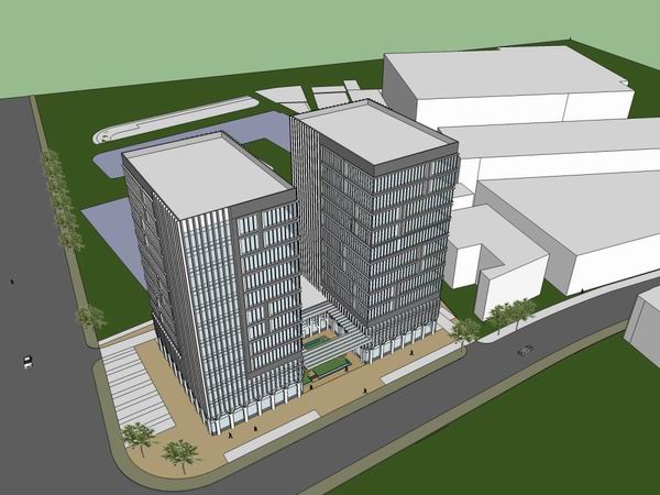 Sketchup办公模型|高层办公楼,现代风格 Sketchup办公模型|高层办公楼,现代风格