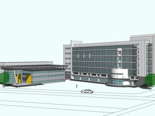 Sketchup办公模型|高层办公楼,现代风格 Sketchup办公模型|高层办公楼,现代风格