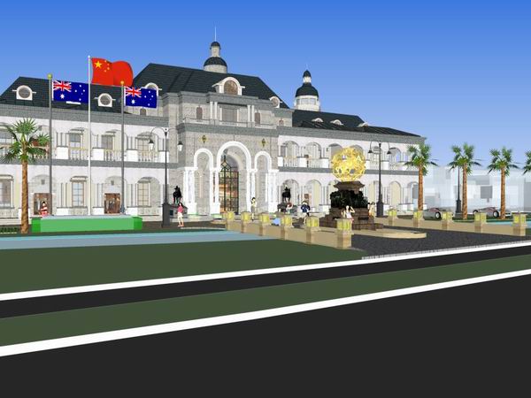 Sketchup酒店模型|多层澳洲酒店,古典风格 Sketchup酒店模型|多层澳洲酒店,古典风格