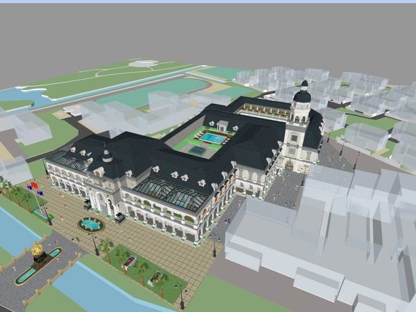 Sketchup酒店模型|多层澳洲酒店,古典风格 Sketchup酒店模型|多层澳洲酒店,古典风格