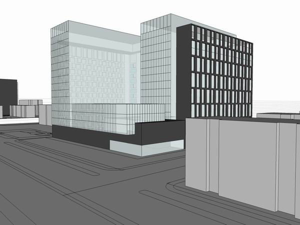 Sketchup办公模型|高层办公楼,现代风格 Sketchup办公模型|高层办公楼,现代风格