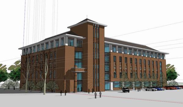 Sketchup办公模型|多层办公楼,古典风格 Sketchup办公模型|多层办公楼,古典风格