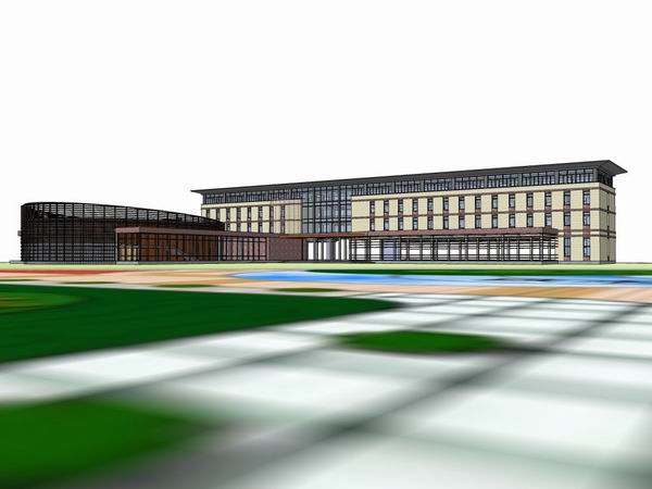 Sketchup办公模型|多层办公楼,现代风格 Sketchup办公模型|多层办公楼,现代风格