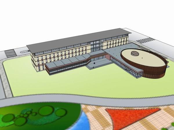 Sketchup办公模型|多层办公楼,现代风格 Sketchup办公模型|多层办公楼,现代风格