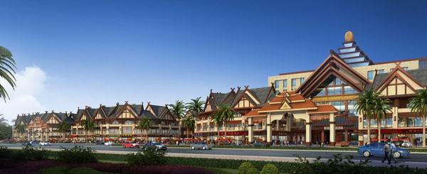 Sketchup商业模型|多层商业街,古典风格 Sketchup商业模型|多层商业街,古典风格