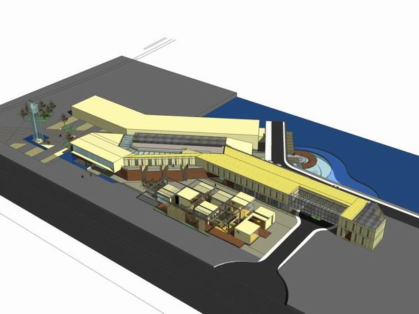 Sketchup商业模型|多层商业建筑,现代风格 Sketchup商业模型|多层商业建筑,现代风格