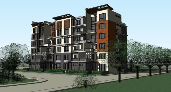 Sketchup住宅模型|多层住宅,现代风格 Sketchup住宅模型|多层住宅,现代风格