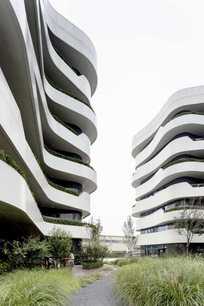 BIM建筑|宛若柔柔翻腾的海浪:天筠产业办公组团 / 第一实践建筑设计 BIM建筑|宛若柔柔翻腾的海浪:天筠产业办公组团 / 第一实践建筑设计