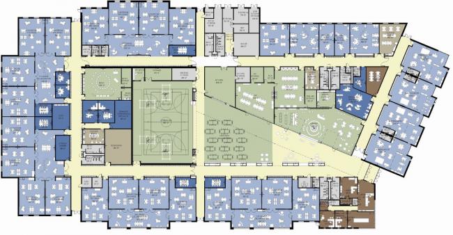 BIM建筑|开放互动,融进几何元素:罗克福德公立小学 / CannonDesign BIM建筑|开放互动,融进几何元素:罗克福德公立小学 / CannonDesign