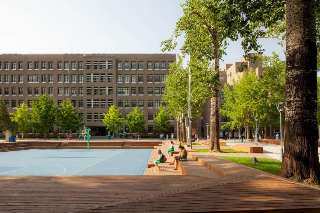 BIM建筑|重讲校园故事——北年夜附中本校及向阳将来黉舍两校园景不雅改革 / Crossboundaries BIM建筑|重讲校园故事——北年夜附中本校及向阳将来黉舍两校园景不雅改革 / Crossboundaries