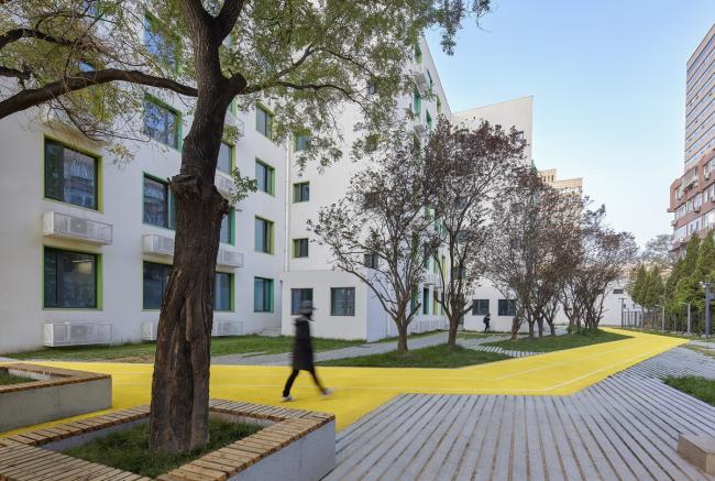 BIM建筑|重讲校园故事——北年夜附中本校及向阳将来黉舍两校园景不雅改革 / Crossboundaries BIM建筑|重讲校园故事——北年夜附中本校及向阳将来黉舍两校园景不雅改革 / Crossboundaries