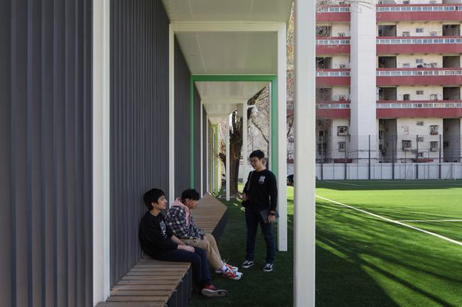 BIM建筑|重讲校园故事——北年夜附中本校及向阳将来黉舍两校园景不雅改革 / Crossboundaries BIM建筑|重讲校园故事——北年夜附中本校及向阳将来黉舍两校园景不雅改革 / Crossboundaries