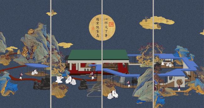 BIM建筑|侠客岛花圃岛天井更新 / 門口建筑工作室 BIM建筑|侠客岛花圃岛天井更新 / 門口建筑工作室