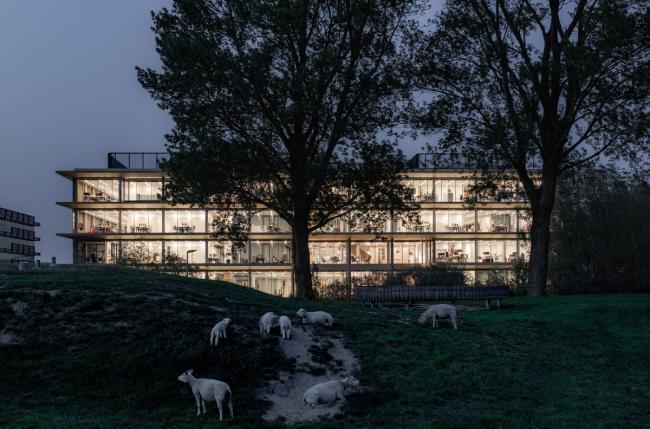 BIM建筑|流利简练的悬挑屋檐与玻璃的联合应用:ASICS荷兰总部年夜楼 / Powerhouse Company BIM建筑|流利简练的悬挑屋檐与玻璃的联合应用:ASICS荷兰总部年夜楼 / Powerhouse Company