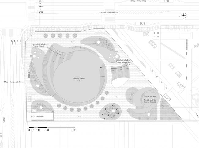 BIM建筑|流转曲线,好像衣袂飘带——麻谷中间广场 / Wooridongin Architects BIM建筑|流转曲线,好像衣袂飘带——麻谷中间广场 / Wooridongin Architects