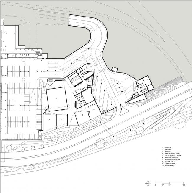 BIM建筑|约翰•肯尼迪表演艺术中间扩建,与地景融为一体 / 斯蒂文·霍尔建筑事务所 建筑鉴赏 第14张-BIM建筑网 BIM建筑|约翰•肯尼迪表演艺术中间扩建,与地景融为一体 / 斯蒂文·霍尔建筑事务所 建筑鉴赏 第14张
