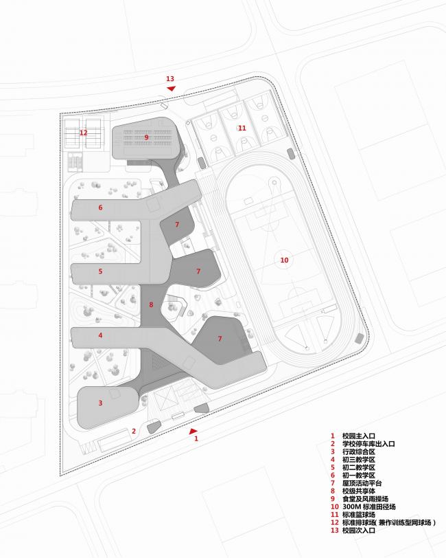 BIM建筑|漂浮的立体校园——浙江大学教育学院附属中学 / 浙江大学建筑设计研究院有限公司 BIM建筑|漂浮的立体校园——浙江大学教育学院附属中学 / 浙江大学建筑设计研究院有限公司