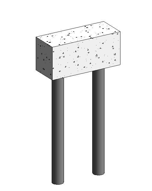BIM资料|Revit族库-承台-2根桩.rfa BIM资料|Revit族库-承台-2根桩.rfa