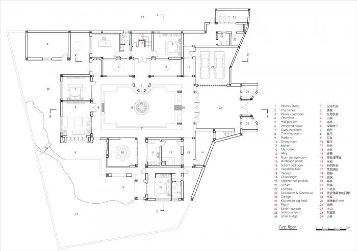 BIM建筑|一方院落,隐于悠然远山:云南曲靖赵宅 / 青岛川拓建筑设计工作室 BIM建筑|一方院落,隐于悠然远山:云南曲靖赵宅 / 青岛川拓建筑设计工作室