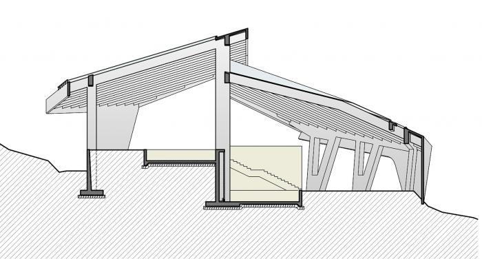 BIM建筑|混凝土几何架构而成的“游戏工具”:上东木炭桑拿屋 / studio_suspicion BIM建筑|混凝土几何架构而成的“游戏工具”:上东木炭桑拿屋 / studio_suspicion