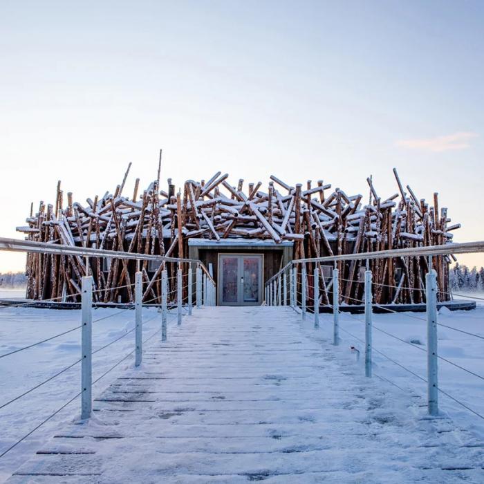 BIM建筑|漂浮于卢勒河上的水疗酒店:“北极浴” BIM建筑|漂浮于卢勒河上的水疗酒店:“北极浴”