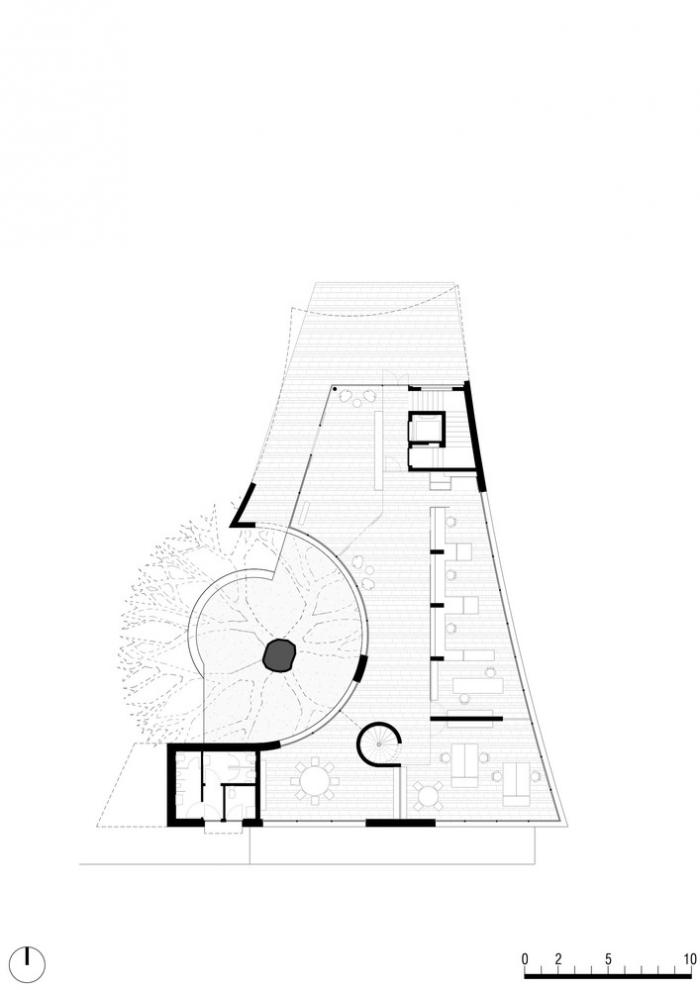 BIM建筑|融合古典,调皮地飞动——环抱老树的游客中心 / MoDusArchitects BIM建筑|融合古典,调皮地飞动——环抱老树的游客中心 / MoDusArchitects