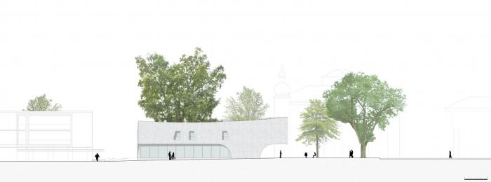 BIM建筑|融合古典,调皮地飞动——环抱老树的游客中心 / MoDusArchitects BIM建筑|融合古典,调皮地飞动——环抱老树的游客中心 / MoDusArchitects