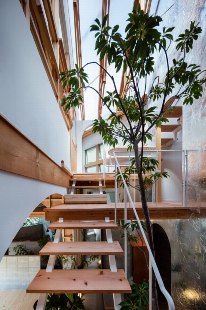 BIM建筑|神户“帽盒”之家,旋转45度的平面 BIM建筑|神户“帽盒”之家,旋转45度的平面