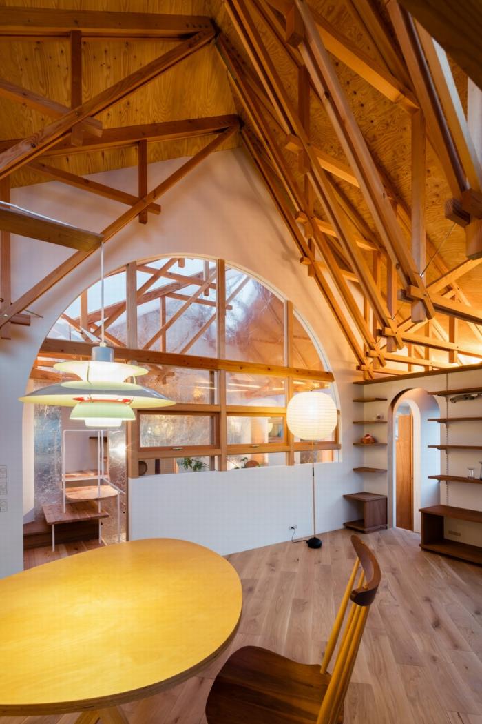 BIM建筑|神户“帽盒”之家,旋转45度的平面 BIM建筑|神户“帽盒”之家,旋转45度的平面