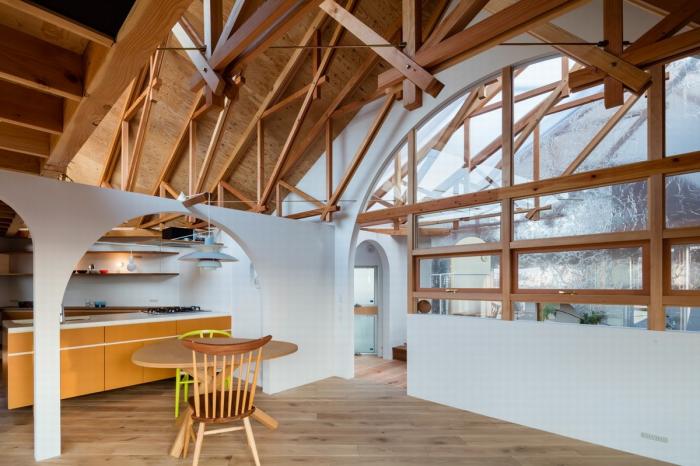 BIM建筑|神户“帽盒”之家,旋转45度的平面 BIM建筑|神户“帽盒”之家,旋转45度的平面