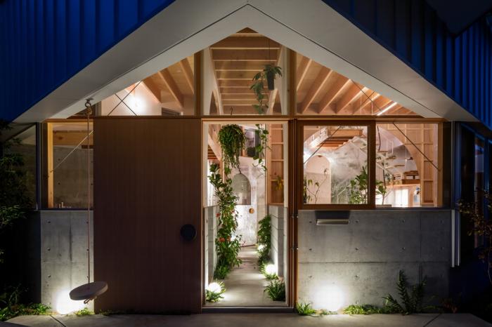 BIM建筑|神户“帽盒”之家,旋转45度的平面 BIM建筑|神户“帽盒”之家,旋转45度的平面