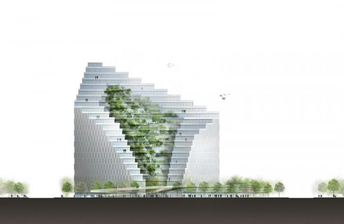 BIM建筑|绿植爬满“山峰”——阿尔巴尼亚Ekspozita大楼 / Mario Cucinella BIM建筑|绿植爬满“山峰”——阿尔巴尼亚Ekspozita大楼 / Mario Cucinella