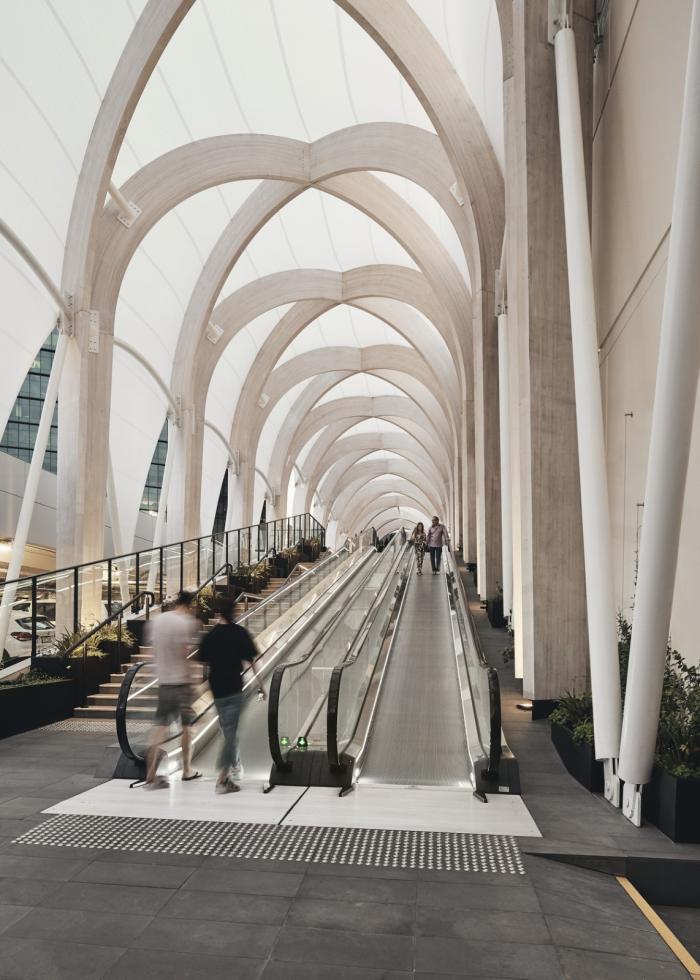 BIM建筑|查德斯通拱形新地标:“The Link”步行道 / Make Architects BIM建筑|查德斯通拱形新地标:“The Link”步行道 / Make Architects