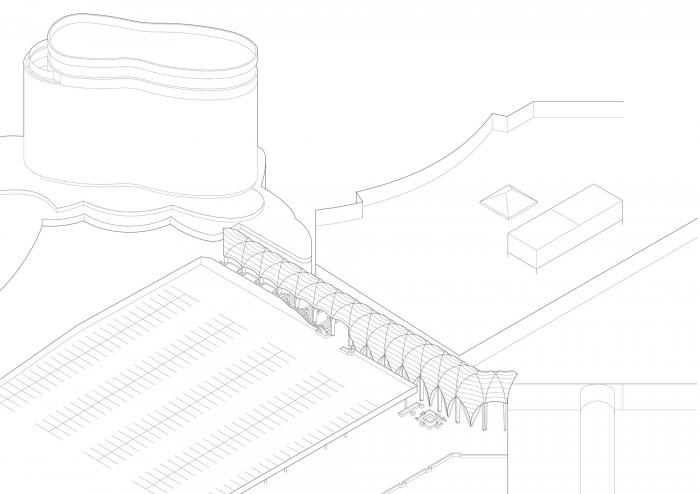 BIM建筑|查德斯通拱形新地标:“The Link”步行道 / Make Architects BIM建筑|查德斯通拱形新地标:“The Link”步行道 / Make Architects