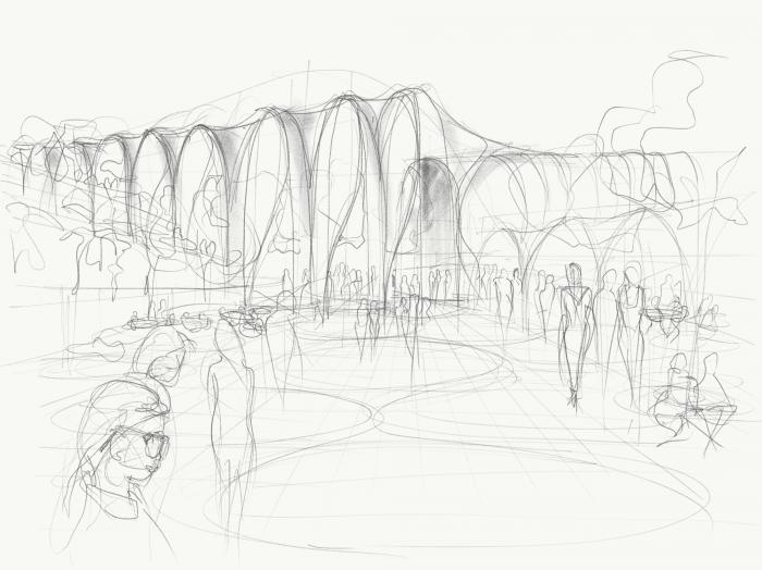 BIM建筑|查德斯通拱形新地标:“The Link”步行道 / Make Architects BIM建筑|查德斯通拱形新地标:“The Link”步行道 / Make Architects