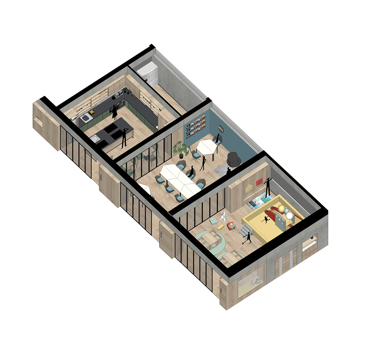 BIM建筑|第三空间视阈下的菜场,勤海睦邻中心 / 予舍予筑 BIM建筑|第三空间视阈下的菜场,勤海睦邻中心 / 予舍予筑