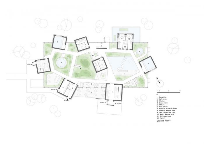 BIM建筑|森之谷温泉中心 / B.L.U.E. 建筑设计事务所 BIM建筑|森之谷温泉中心 / B.L.U.E. 建筑设计事务所